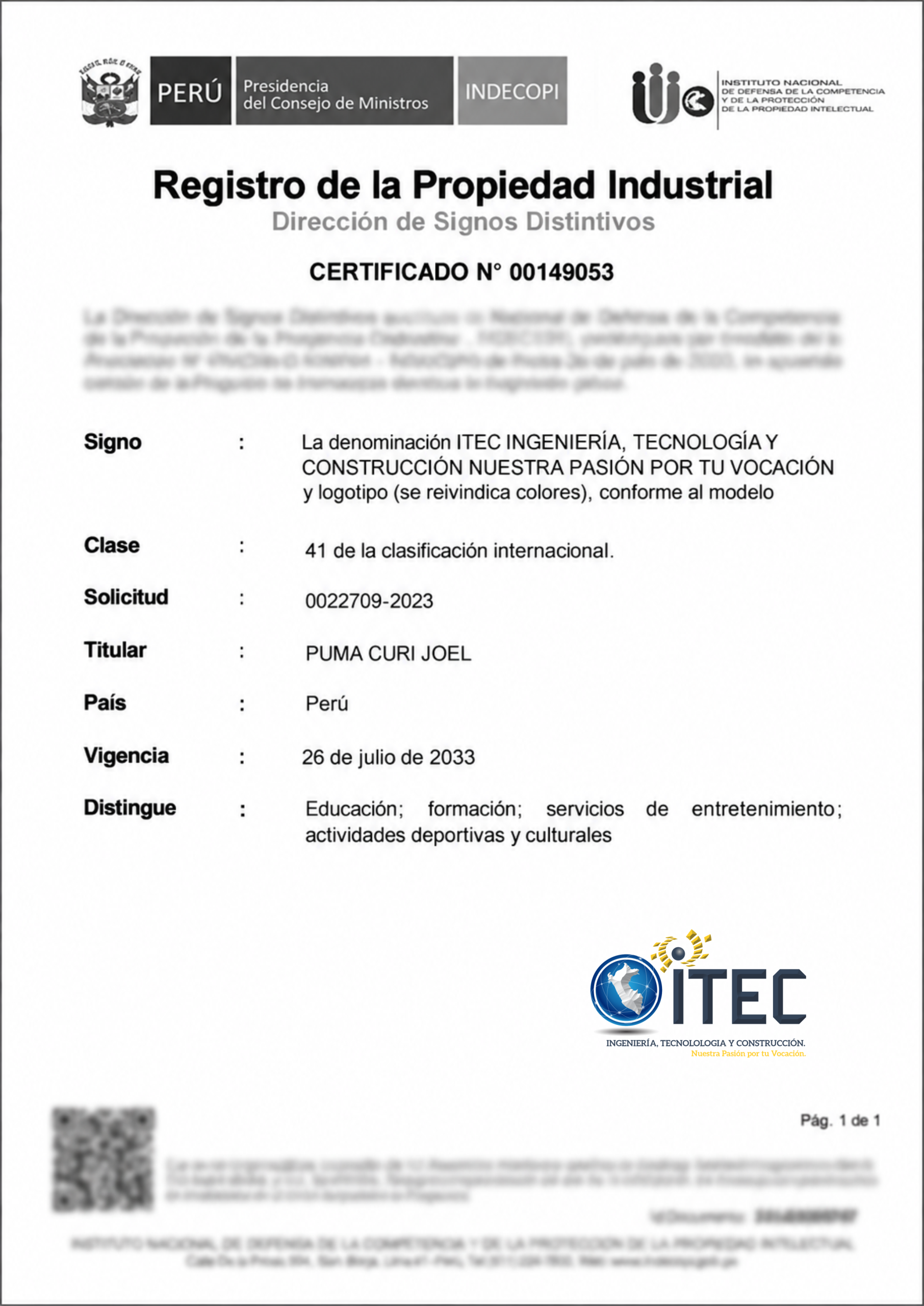 PROPIEDAD INDUSTRIAL