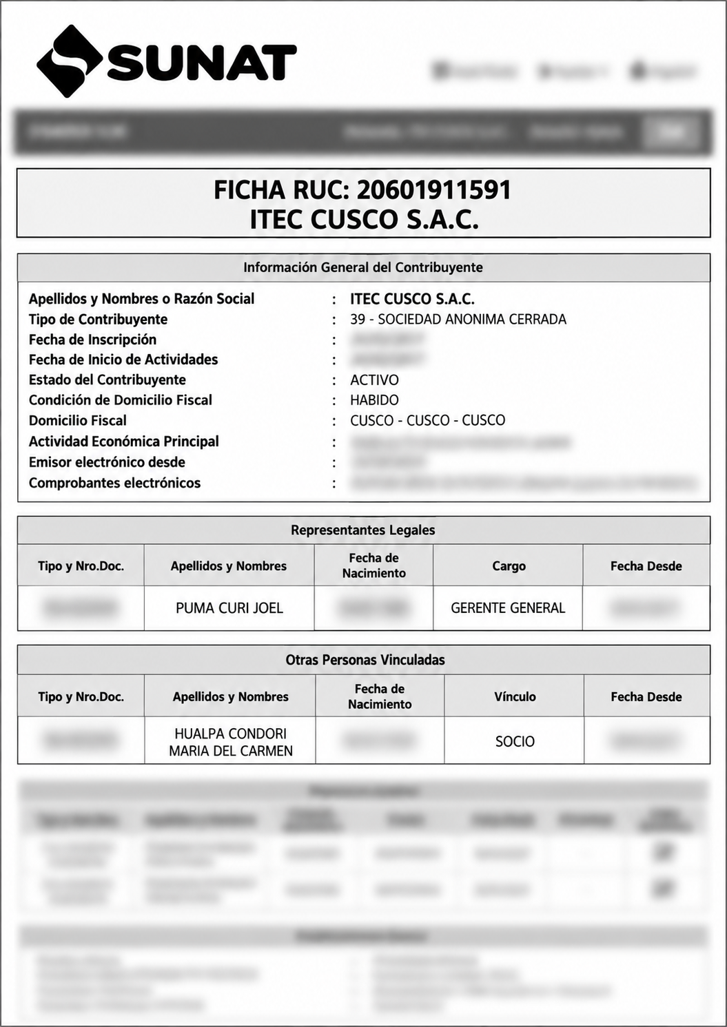 FORMALIDAD EMPRESARIAL